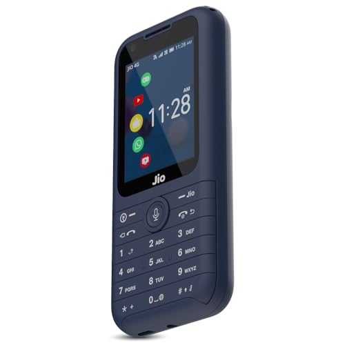 जियोफोन प्राइमा 4G कीपैड फोन | नीला | (नया सील-पैक)
