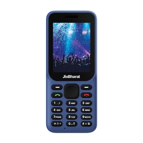 JioBharat B1 4G फ़ोन (नीला) JioNetwork के लिए लॉक किया गया (नया सील-पैक)