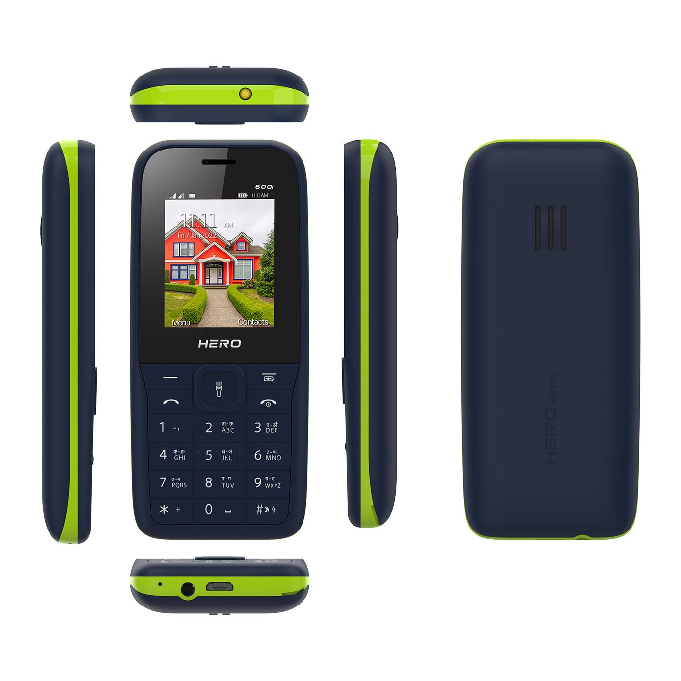 Lava All-New Hero 600i Glow Keypad Phone (Mint Green)