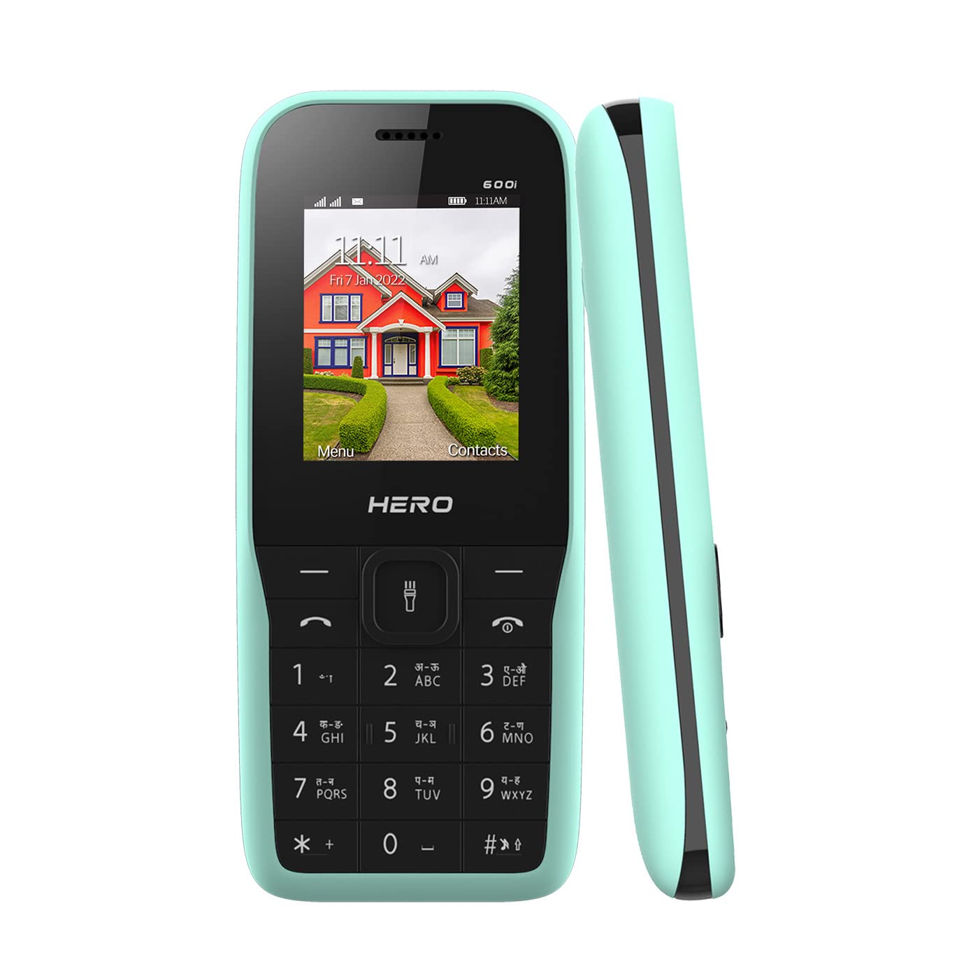 Lava All-New Hero 600i Glow Keypad Phone (Mint Green)