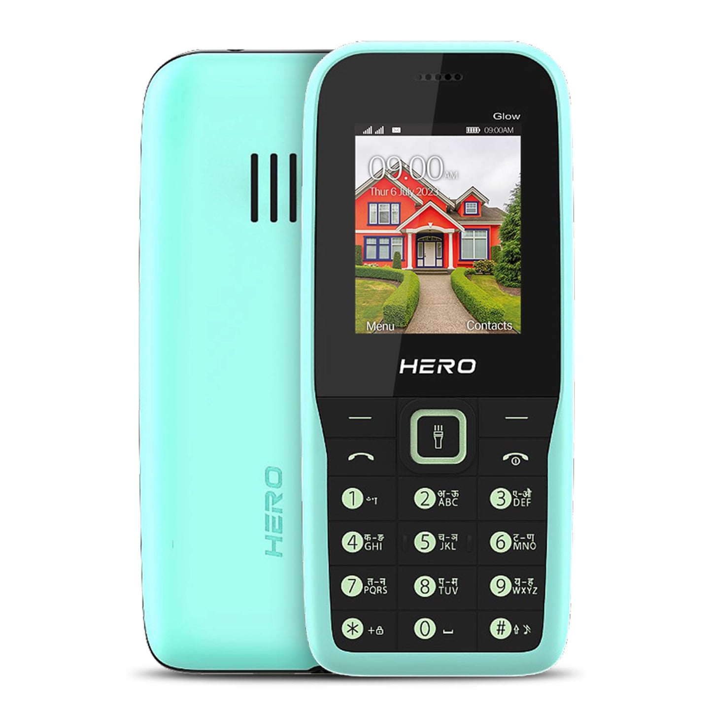 Lava All-New Hero 600i Glow Keypad Phone (Mint Green)