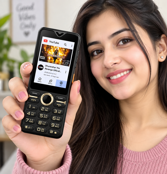 JMAX X4 4G Keypad Phone with 3000mAh Battery, Cloud Store & Big Buttons