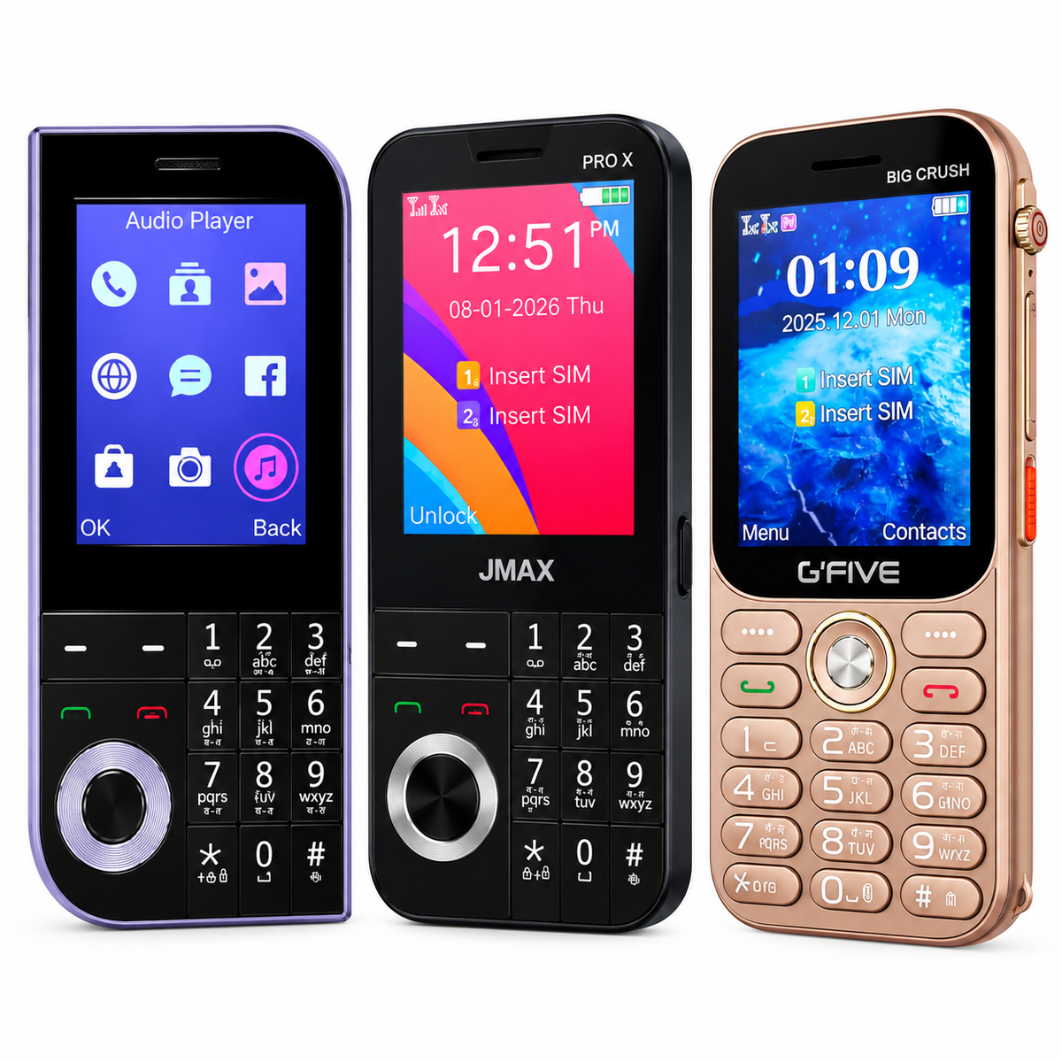 Unique Smart Keypad Phones