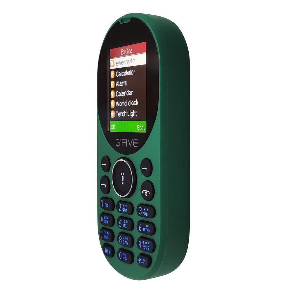 GFive Shark Round Keypad Phone (Green)