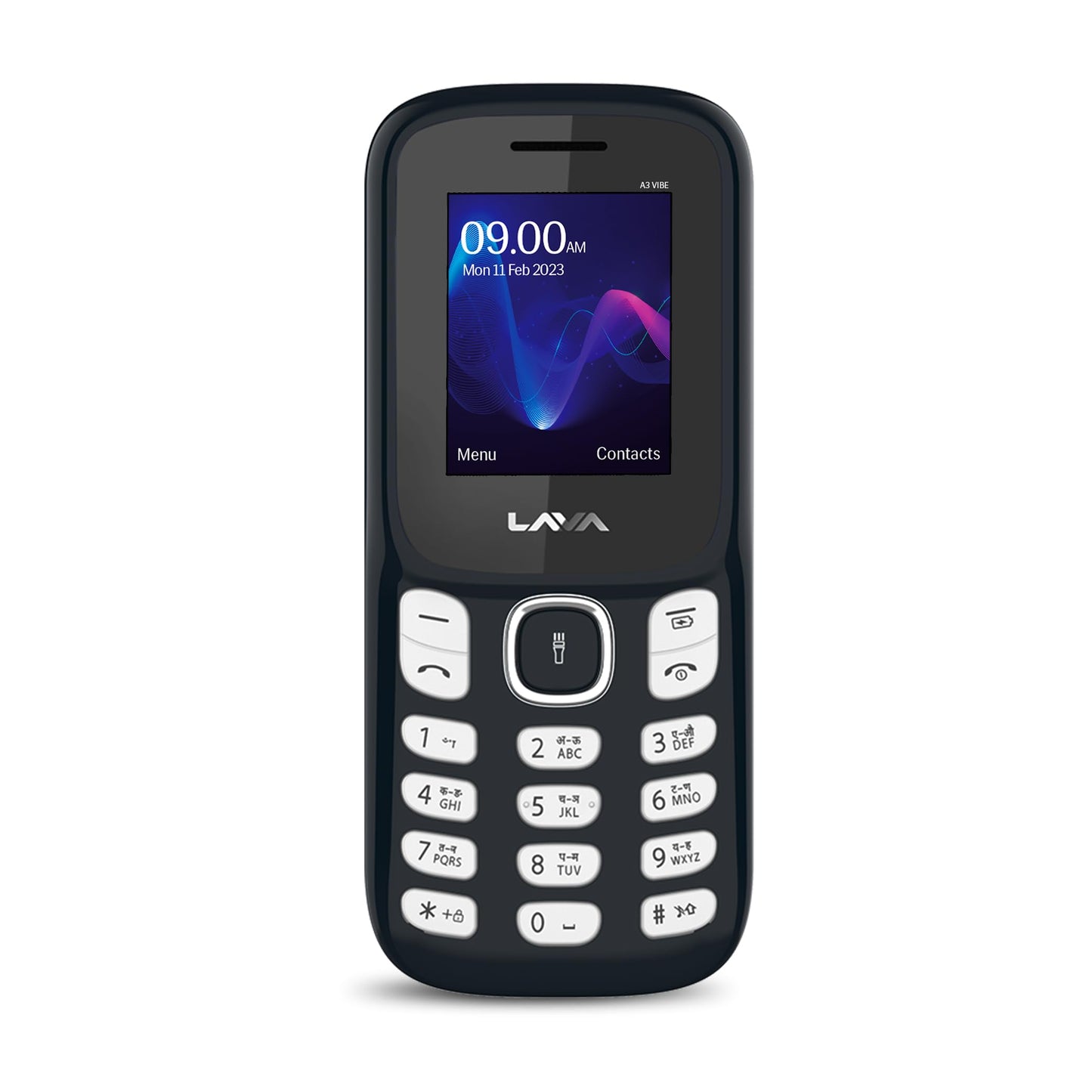 Lava A3 Vibe Dual Sim Mobile with 1750 mAh Big Battery(Dark Blue)