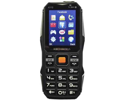 Leysky Kechaoda K112, Triple Sim Phone (Black) Speaker , DJ Sound with Power Bank System (New Seal-Packed)