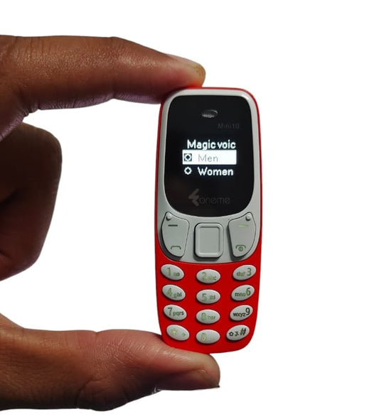 LEYSKY Foneme Mini10 Smallest KEYPAD Mobile with Magic Voice System (Orange)