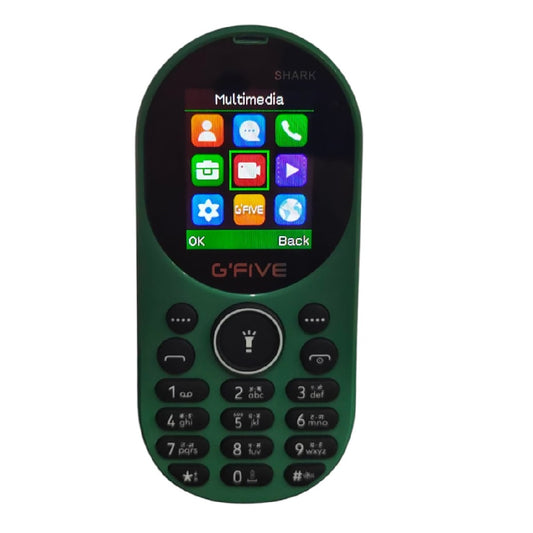 GFive Shark Round Keypad Phone (Green)