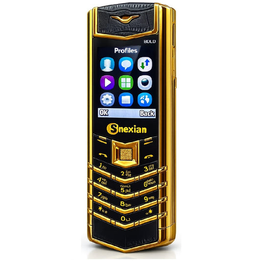 Snexian Bold V1 Gold Dragon Luxury Mobile (Black-Gold)