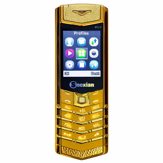 Snexian Bold V1 Gold Dragon Luxury Mobile (Golden)
