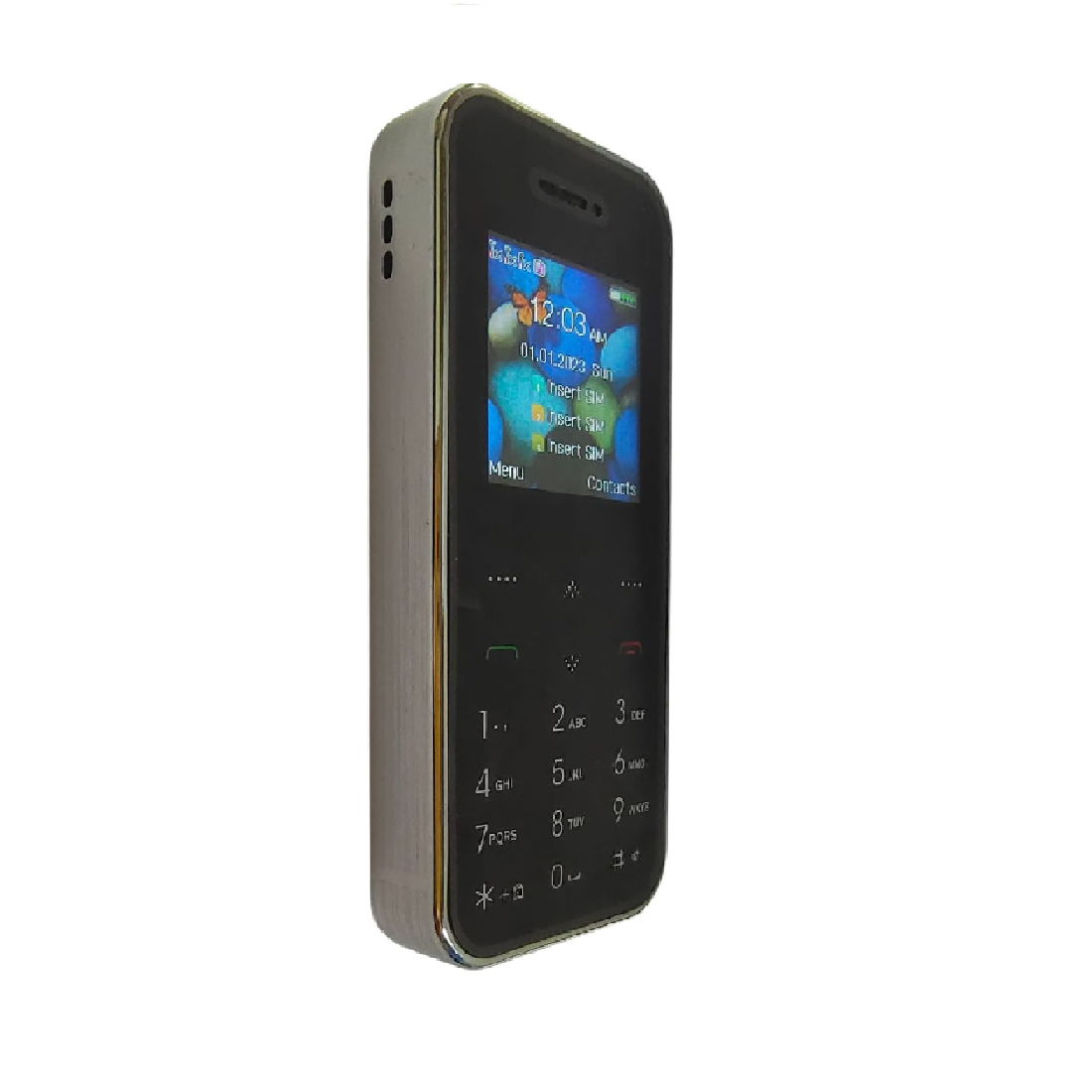 Foneme Mini Trpple Sim Phone with Magic Voice (Gold)