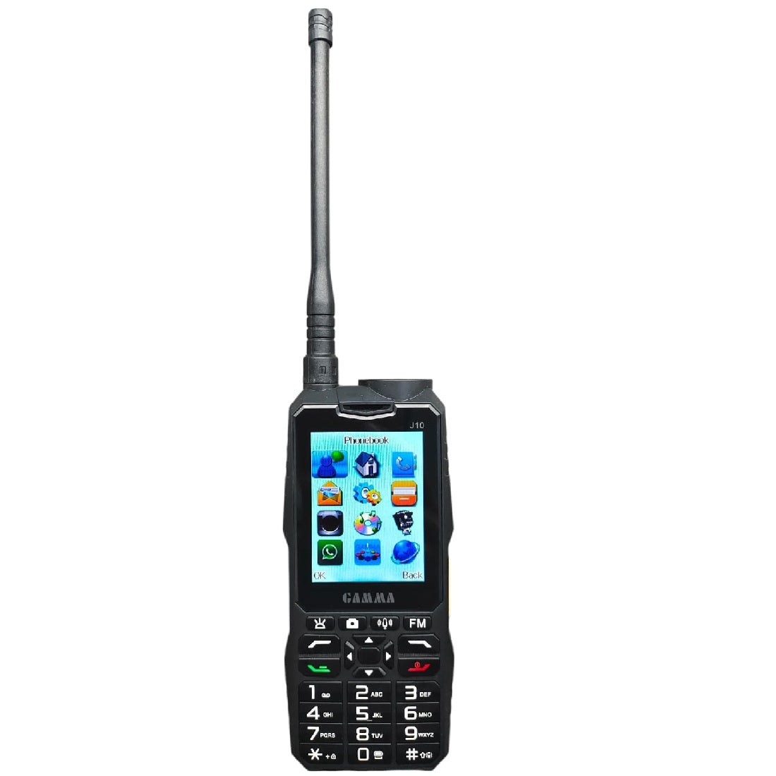 Gamma J10 Four sim  Phone, 4000mah big Battery with Wireless Fm