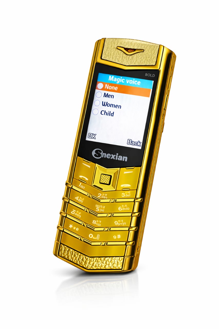 Snexian Bold V1 Gold Dragon Luxury Mobile (Golden)
