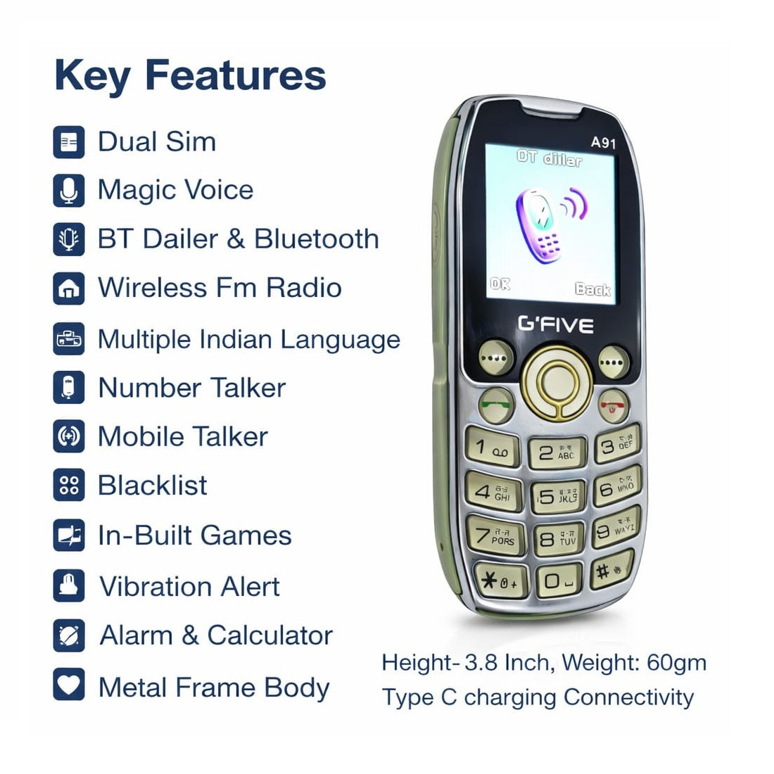 Gfive A91 with Magic Voice System (Green)