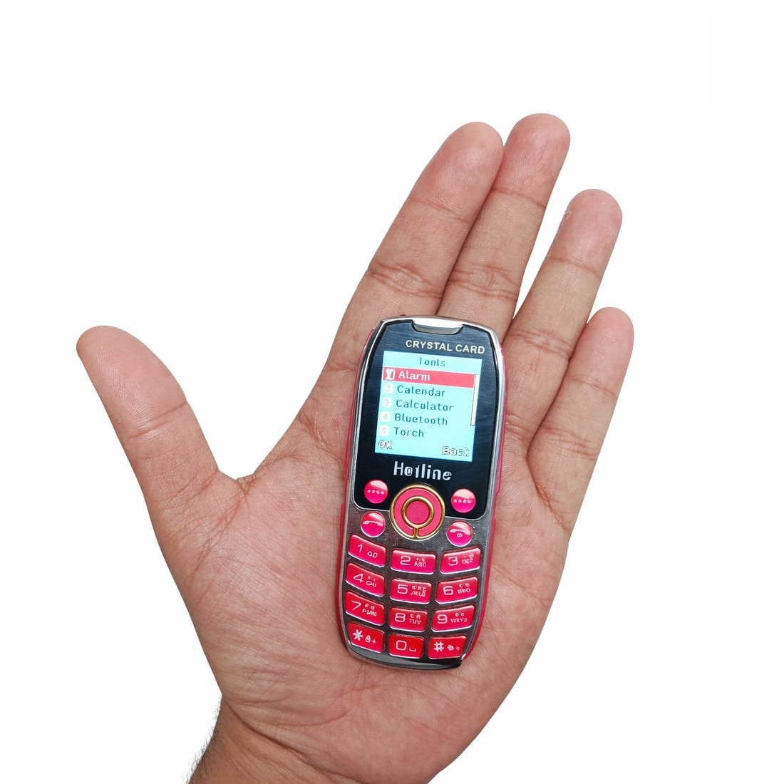 Hotline Crystal Card Magic Voice phone (Red)