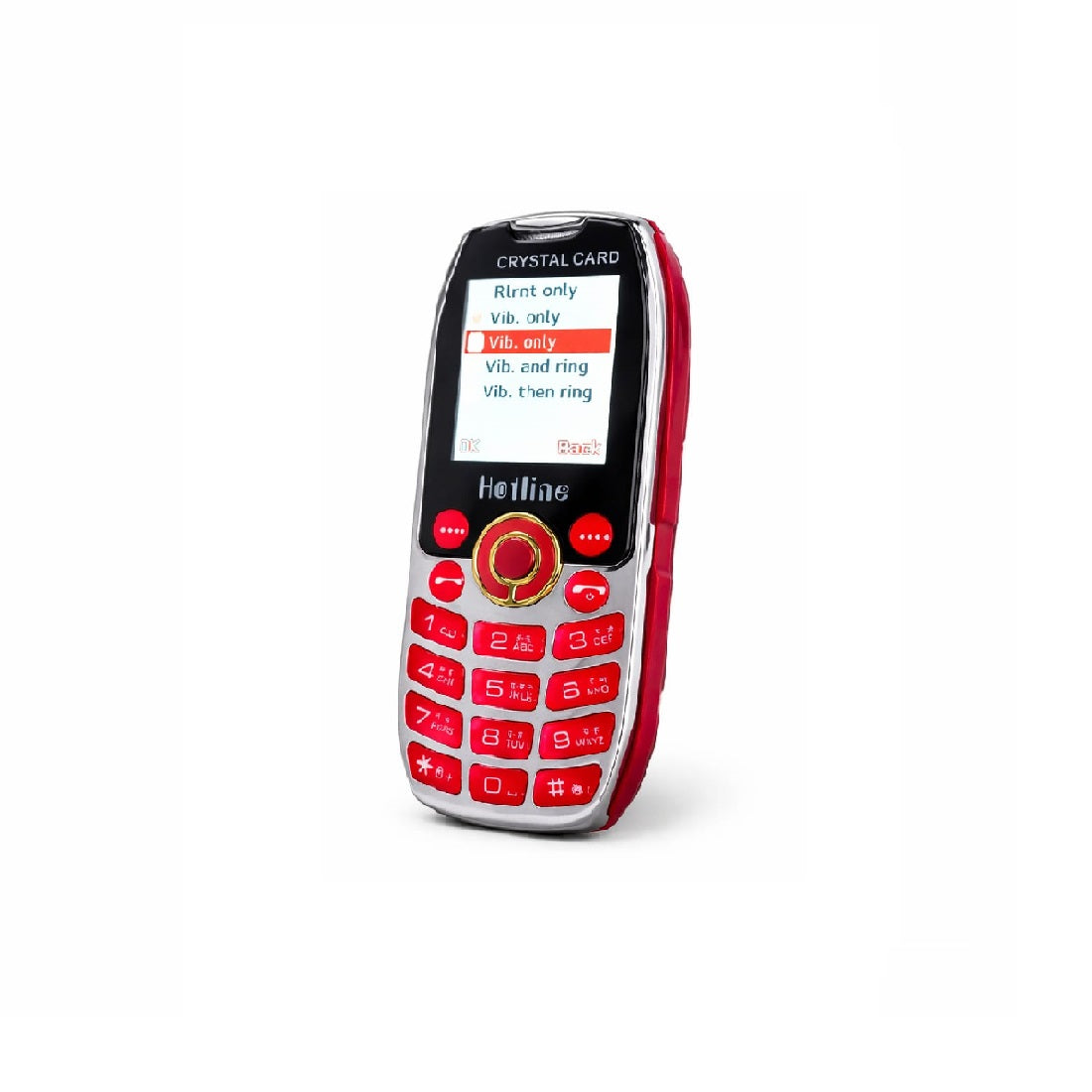 Hotline Crystal Card Magic Voice phone (Red)