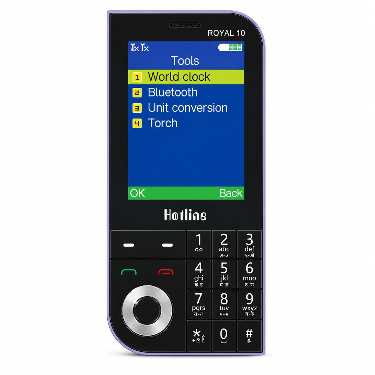 Hotline Royal 10 Mango Style |Dual Sim|Big Screen Keypad Phone