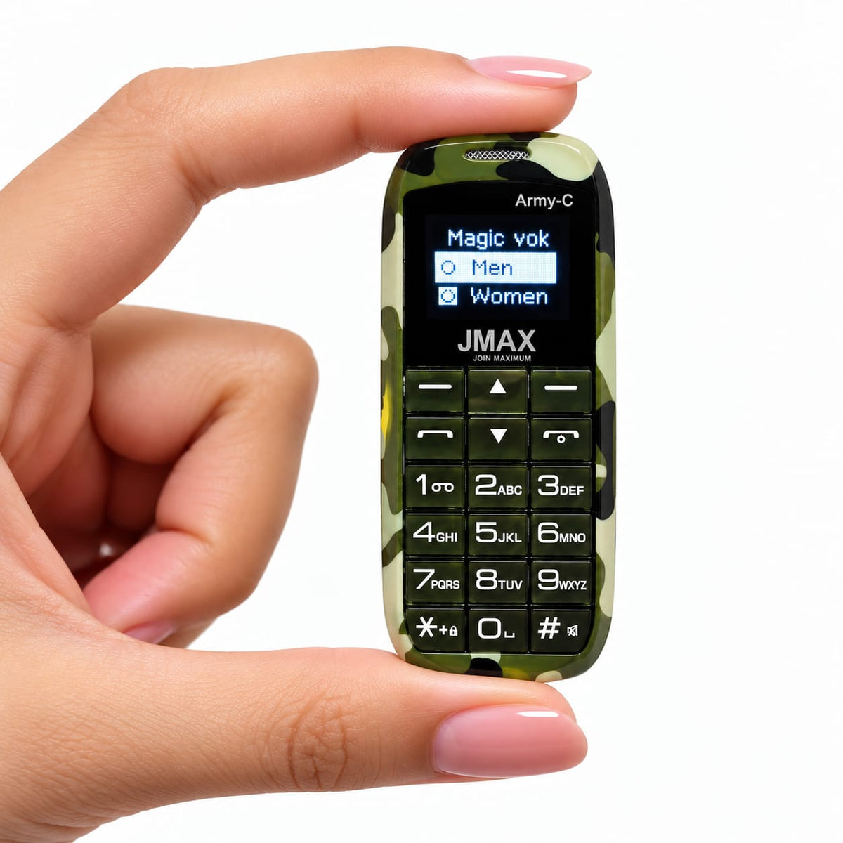 Jmax Army-C Mini magic Voice Phone (Army Green)