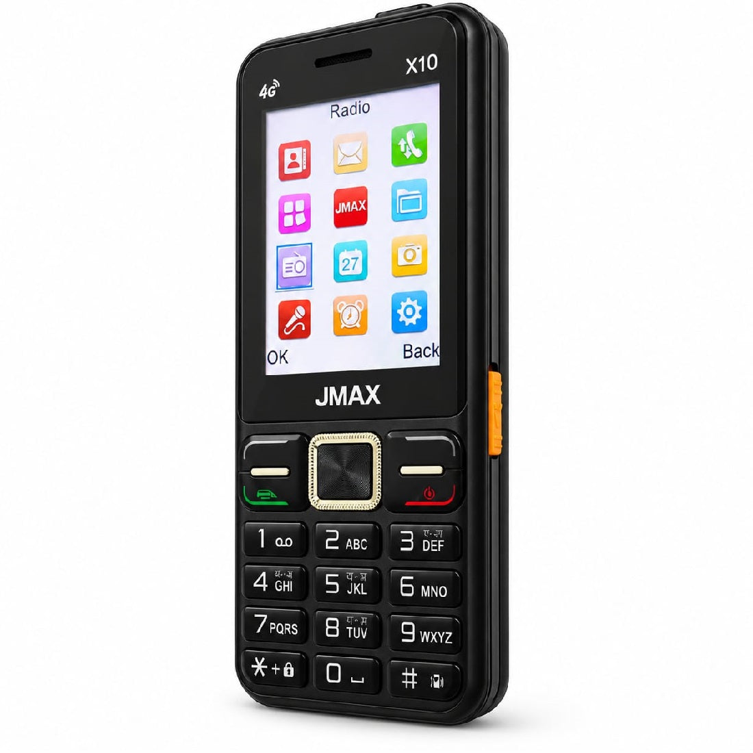 Jmax X10 4G |Dual Sim| All sim Support (Black)