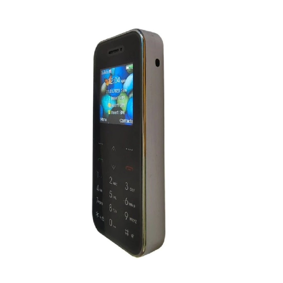 Foneme Mini Trpple Sim Phone with Magic Voice (Gold)