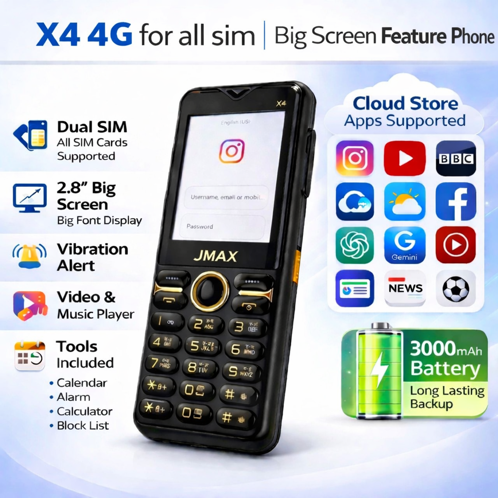 Jmax X4 4g Voltee Keypad Phone